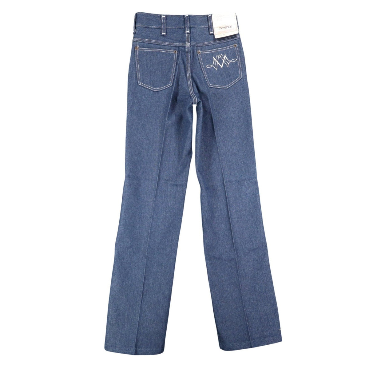 Maverick Straight Leg Jeans Boys 12 Regular Vintage 70s Blue Deadstock USA NWT - take2supply