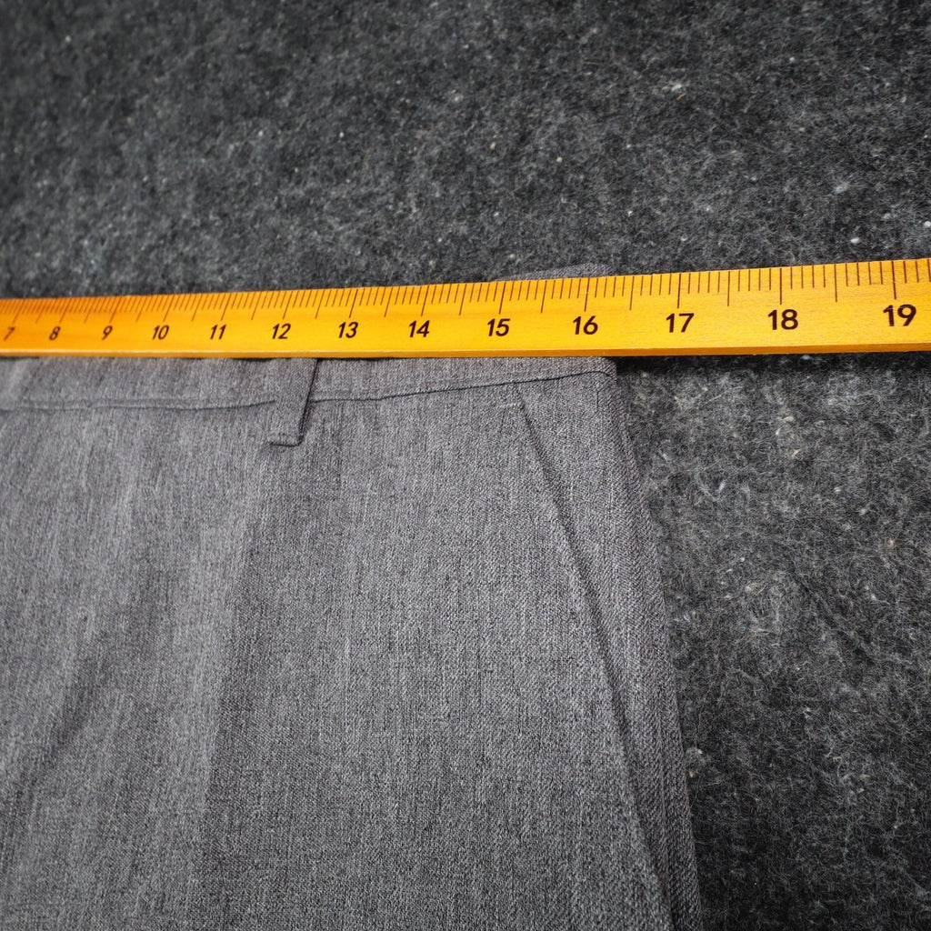 Levi Strauss Action Slacks Mens 33x30 Vintage 2000s Grey Flat Front Dress Pants - take2supply
