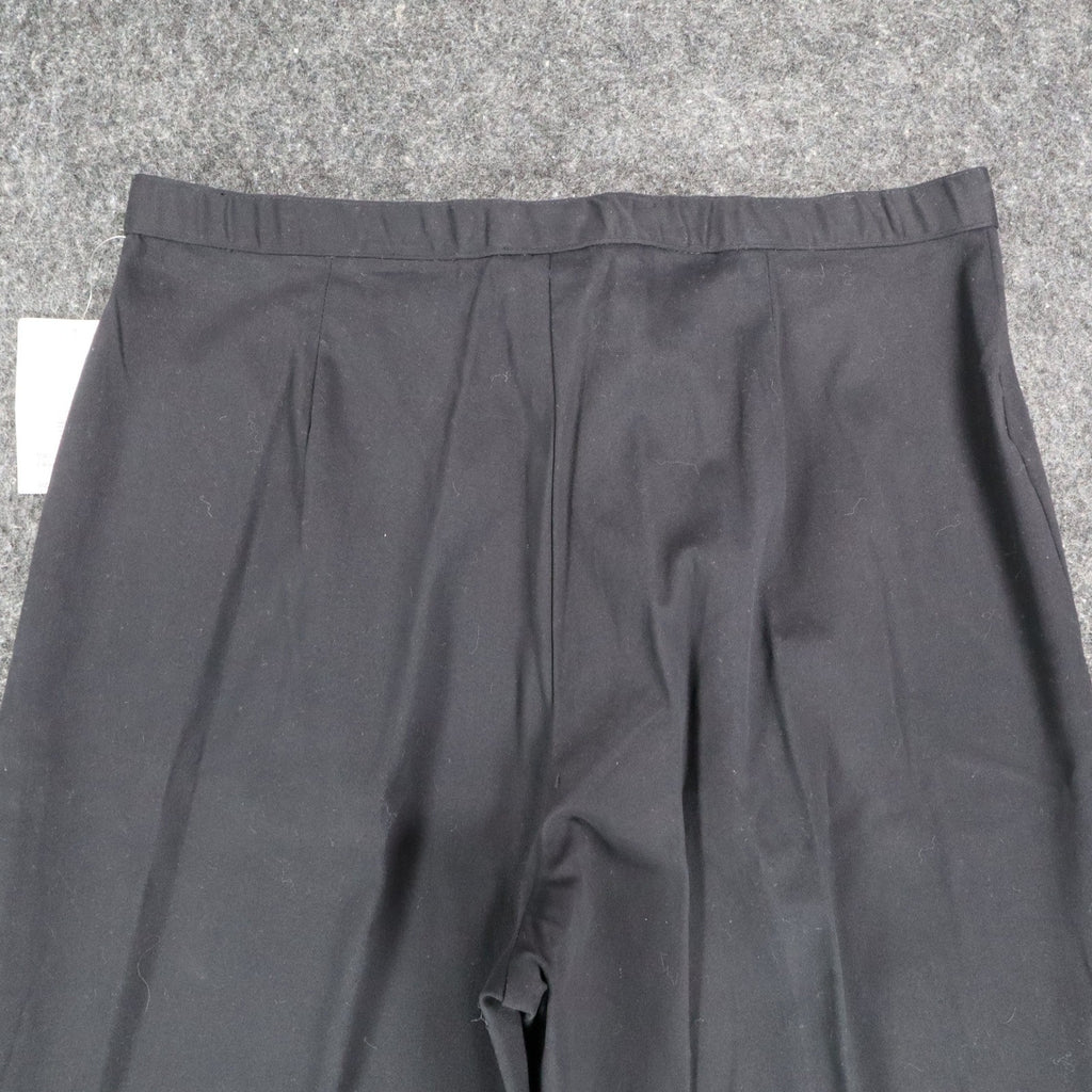 Company Collection Pants Womens 16 Y2K Black Cotton Stretch Straight Leg NWT - take2supply