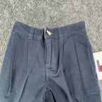 Tommy Hilfiger Vintage Y2K Pleated Shorts Boys 4 Navy Blue Cotton NWT - take2supply