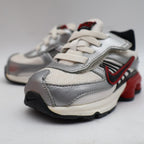 Nike Shox Turbo 8 TD Toddler 4.5C 2008 Silver Red Running Shoes 344934-101 - take2supply