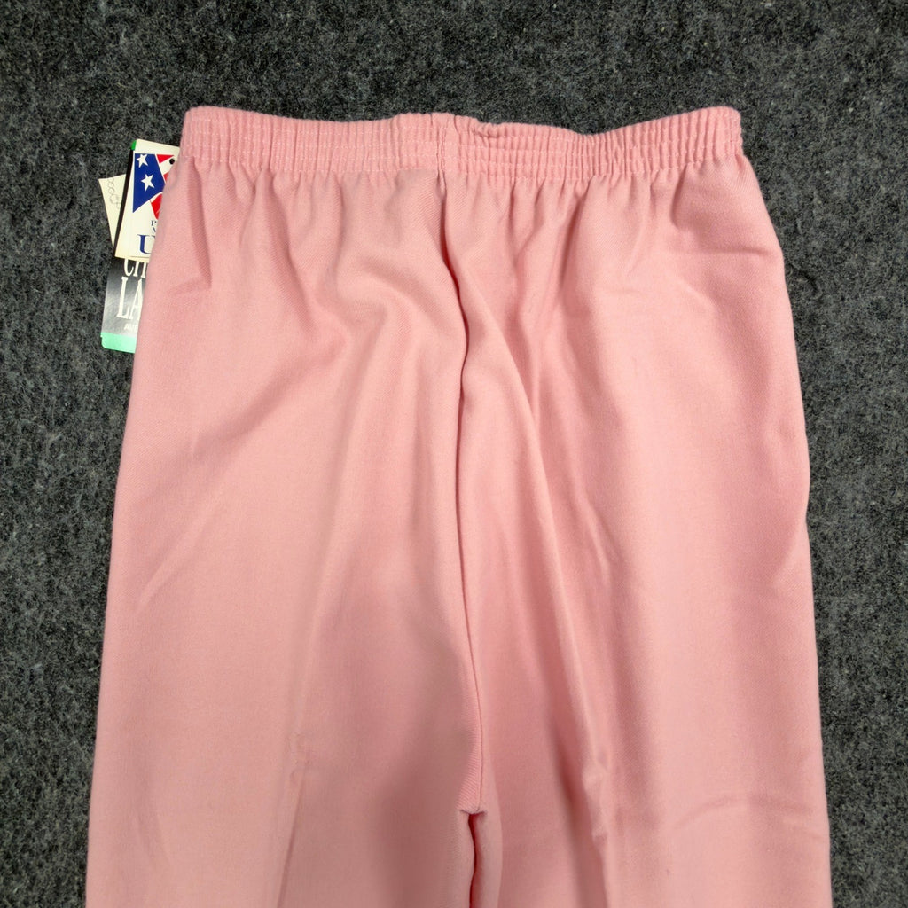 Cricket Lane Vintage 90s Pants Women 10 Rose Pink Polyester NWT Deadstock - take2supply