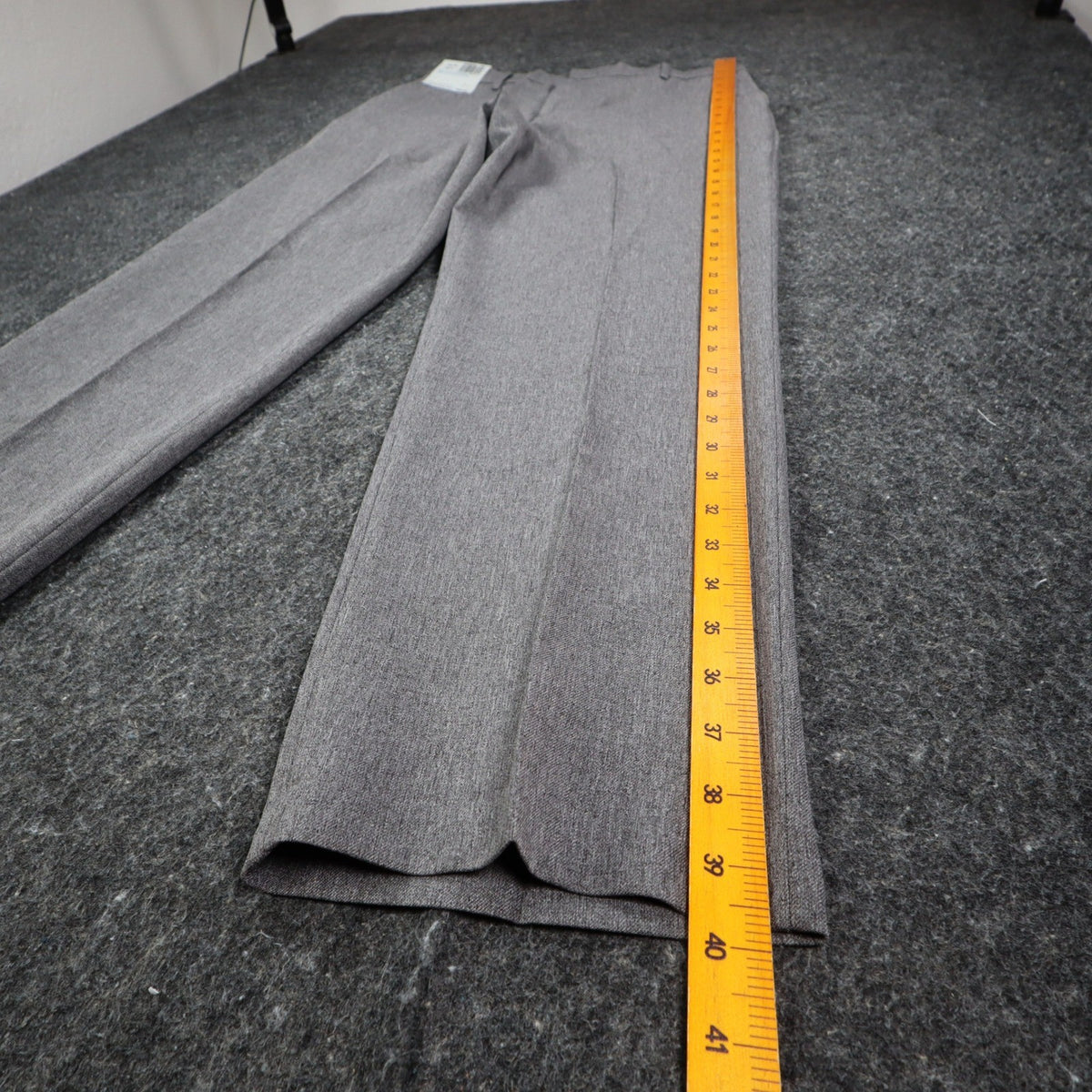 Levi Strauss Action Slacks Mens 33x30 Vintage 2000s Grey Flat Front Dress Pants - take2supply