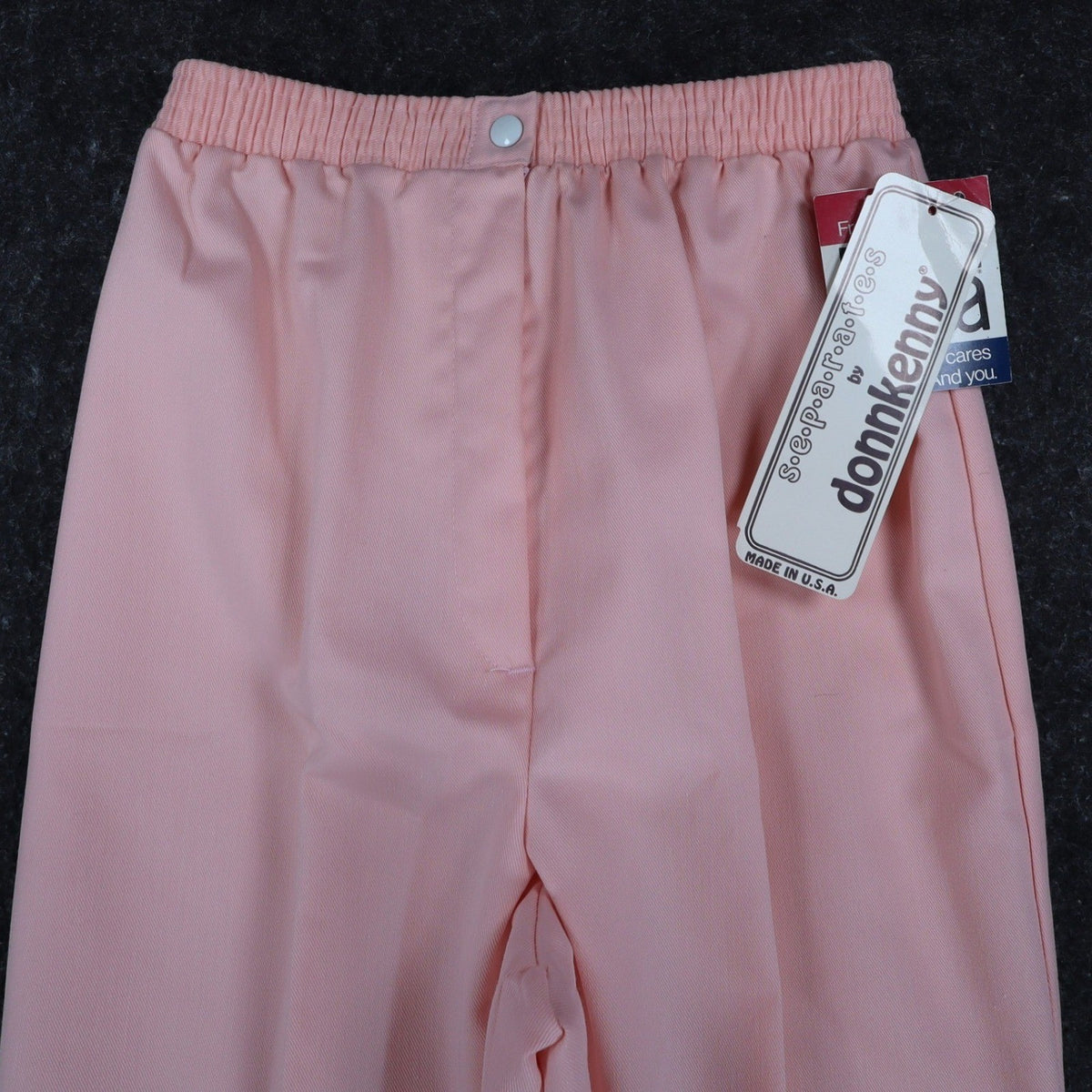 Donnkenny Vintage 80s Pink Pull On Pants Womens 10 Made in USA Deadstock NWT - take2supply