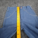 Young Maverick Boot Jean Kids 4 Vintage 70s Blue Denim Deadstock USA 75M16WD - take2supply