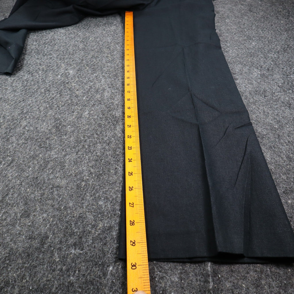 Southern Lady Linen Rayon Pants Womens 12 Black Wide Leg Pleated Trousers 553M - take2supply