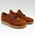Walker Shoes Oxford Kids 11.5D Vintage Brown Suede Crepe Sole Deadstock 2646 - take2supply