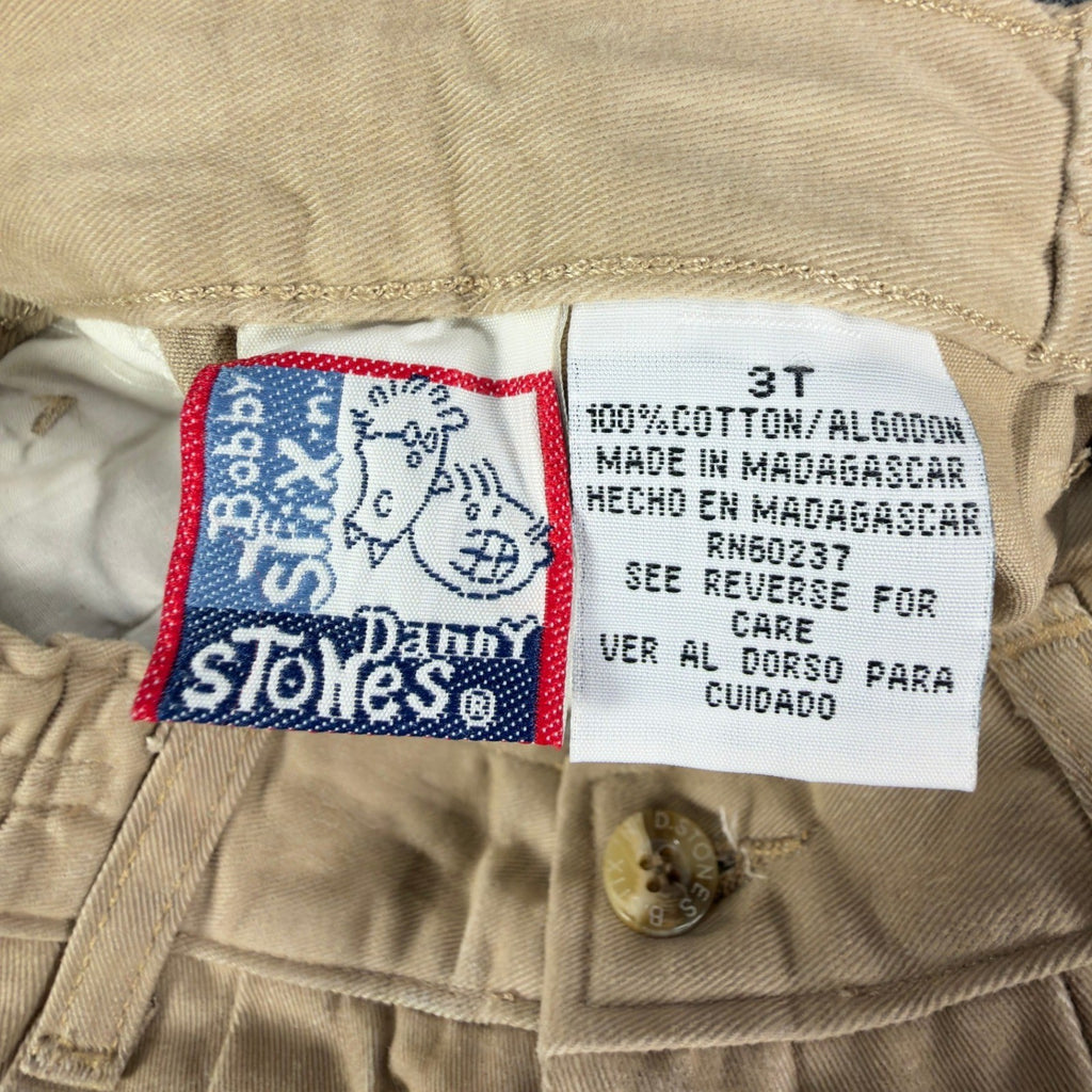 Bobby Stix & Danny Stones Vintage 90s Shorts Toddler 3T Tan Cotton NWT - take2supply