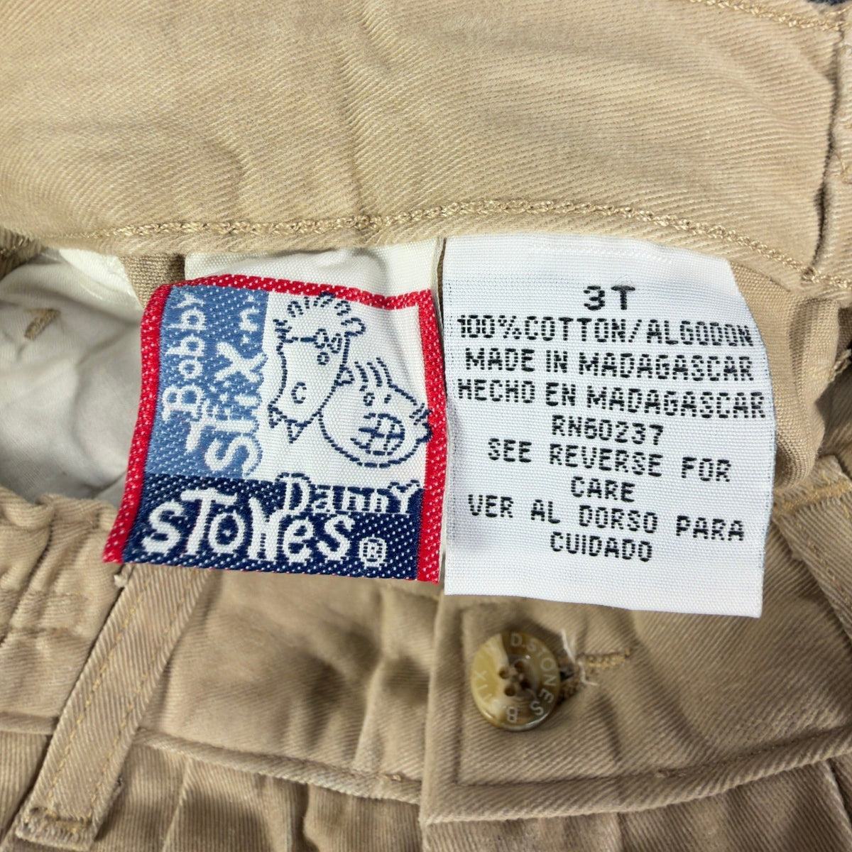 Bobby Stix & Danny Stones Vintage 90s Shorts Toddler 3T Tan Cotton NWT - take2supply