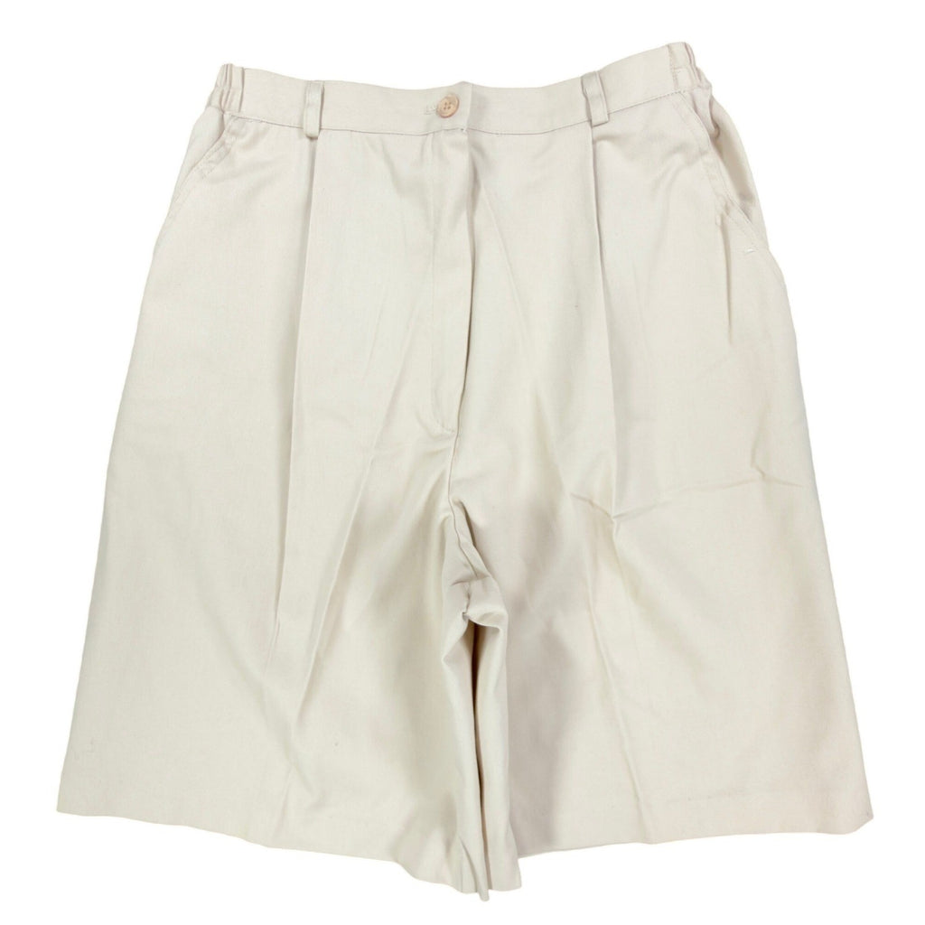 Southern Lady Vintage Pleated Shorts Womens 10 Khaki Twill NWT Deadstock 90s - take2supply