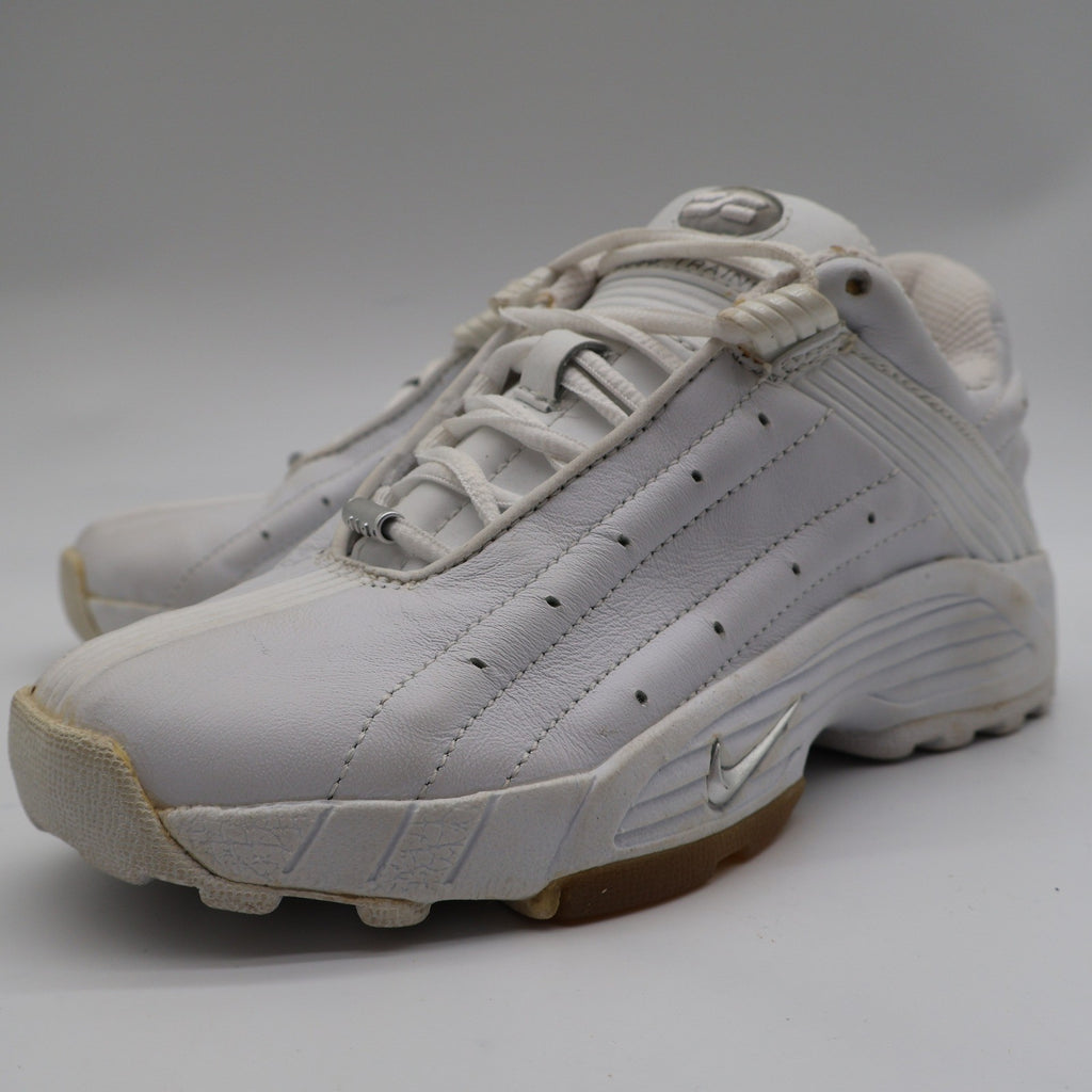 Nike Air Trainer Deluxe Womens 5.5 Vintage 2002 White Silver Leather 302853-101 - take2supply