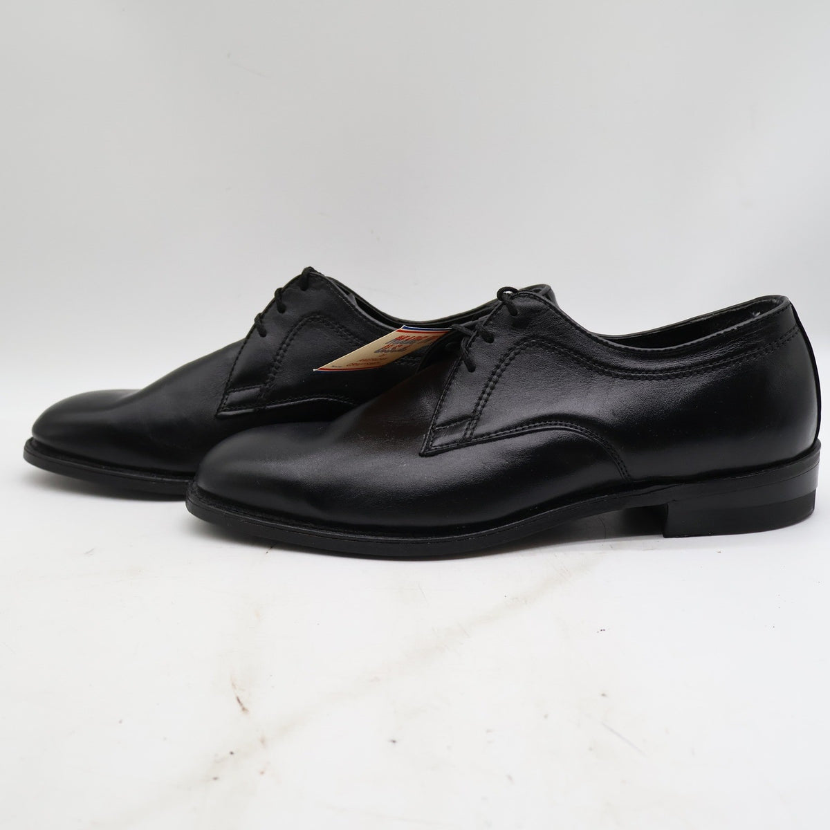 Barclay Oxford Dress Shoes Mens 10 D Vintage Black Leather Made in USA 90029 - take2supply