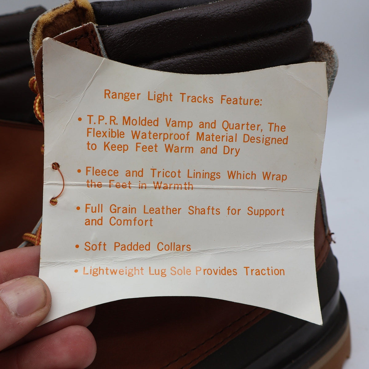 Ranger Light Tracks Boots Mens 9M Vintage Insulated Leather Waterproof 1176 - take2supply