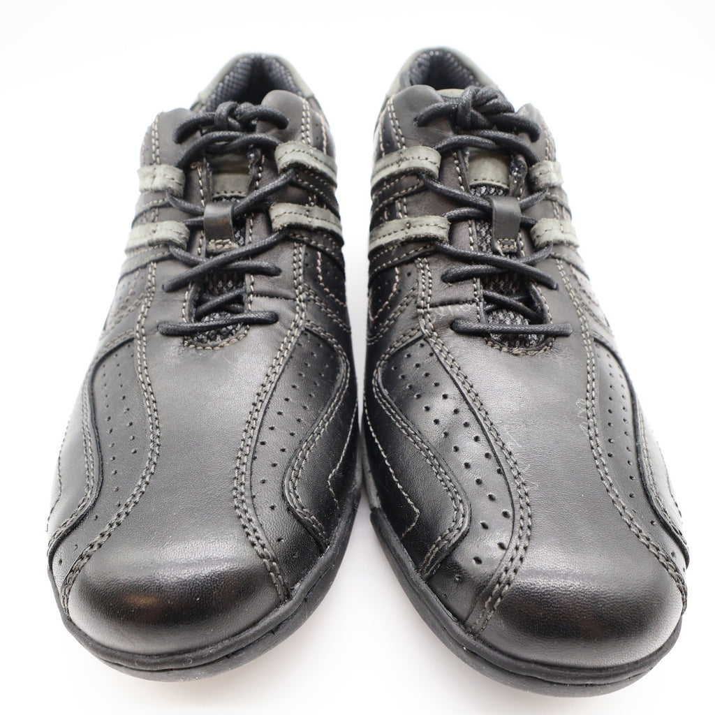 Hush Puppies Integrate Black Leather Walking Shoes Mens 9 Medium H101169 New - take2supply