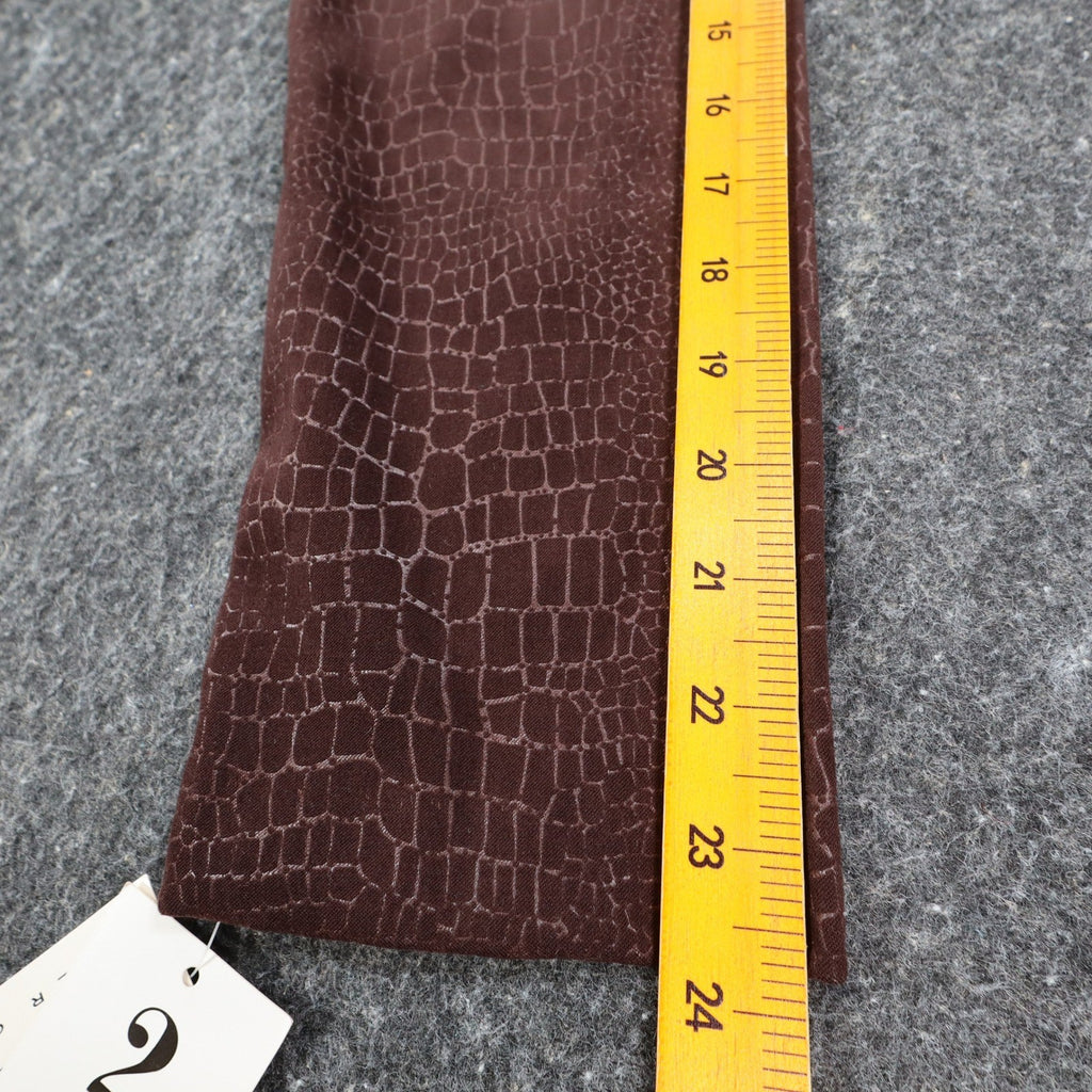AGB Byer California Skirt Suit Set 12 Brown Crocodile Embossed Zip Jacket Skirt - take2supply