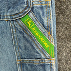 John Deere Y2K Carpenter Denim Shorts Boys 10 Blue Stone Wash NWT Deadstock - take2supply