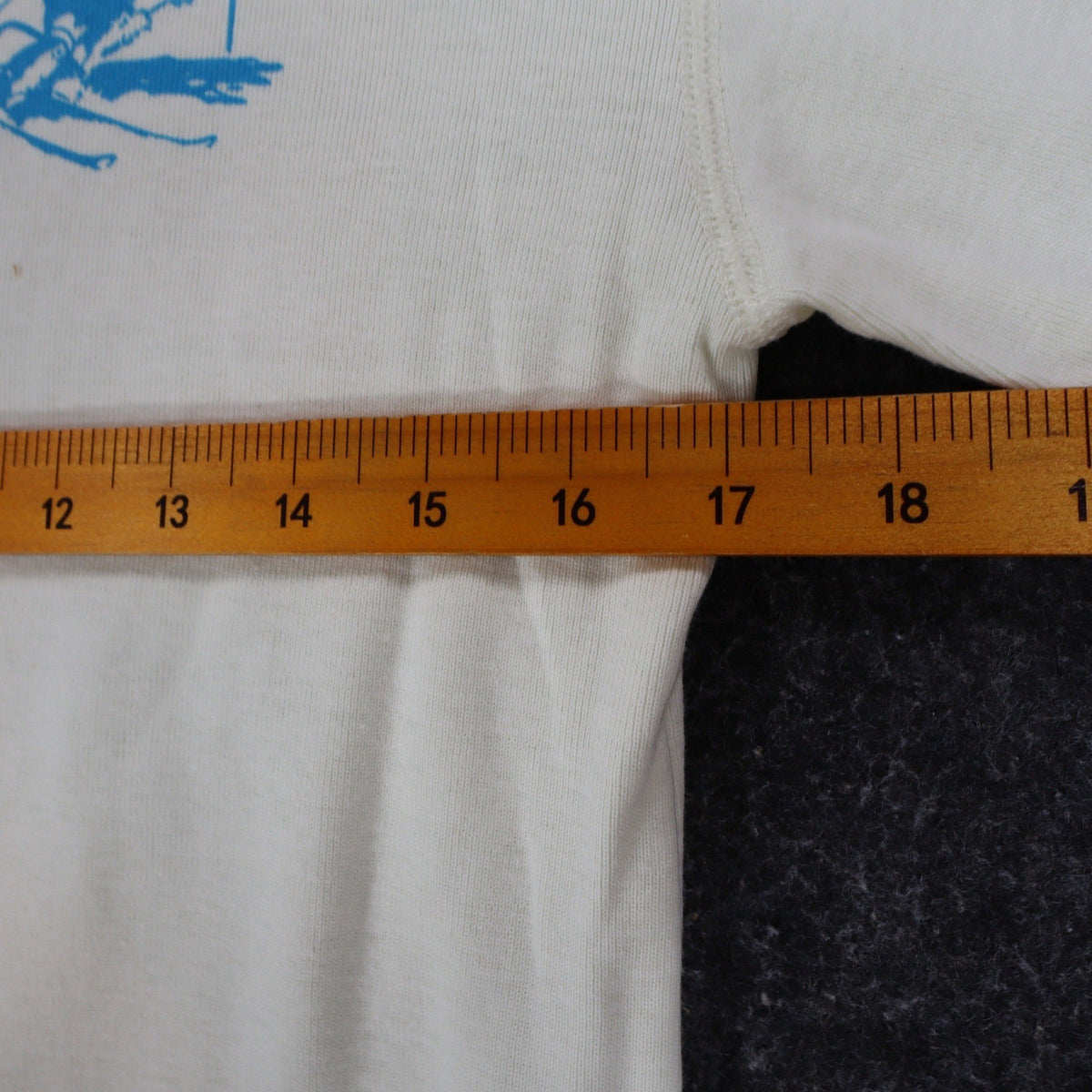 Buffalo Inc Henley Shirt Large Ski Graphic Cream Long Sleeve Cotton Blend USA NW - take2supply