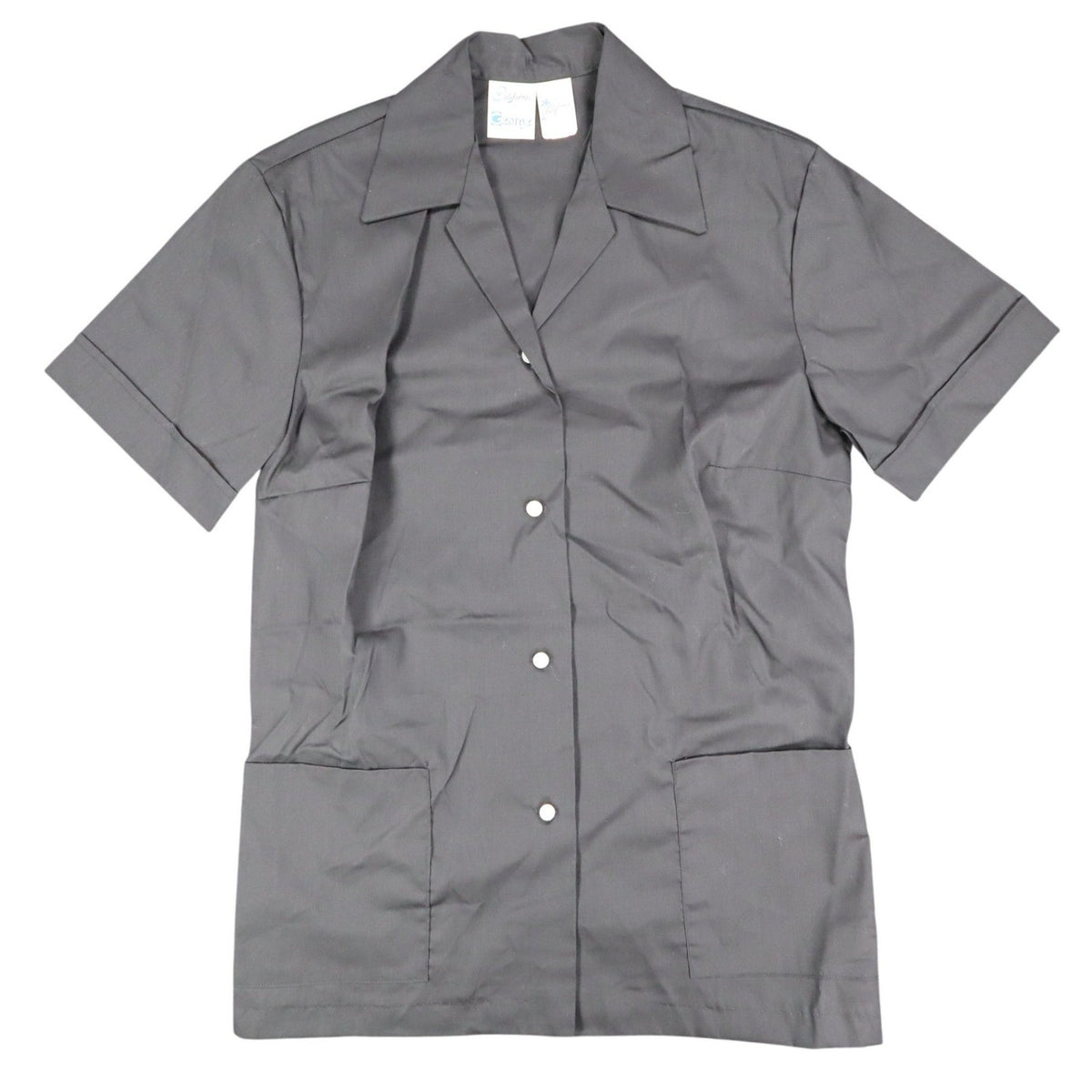 Made in California by George Smock Top Womens 32 Vintage Black Snap Front Shirt - take2supply