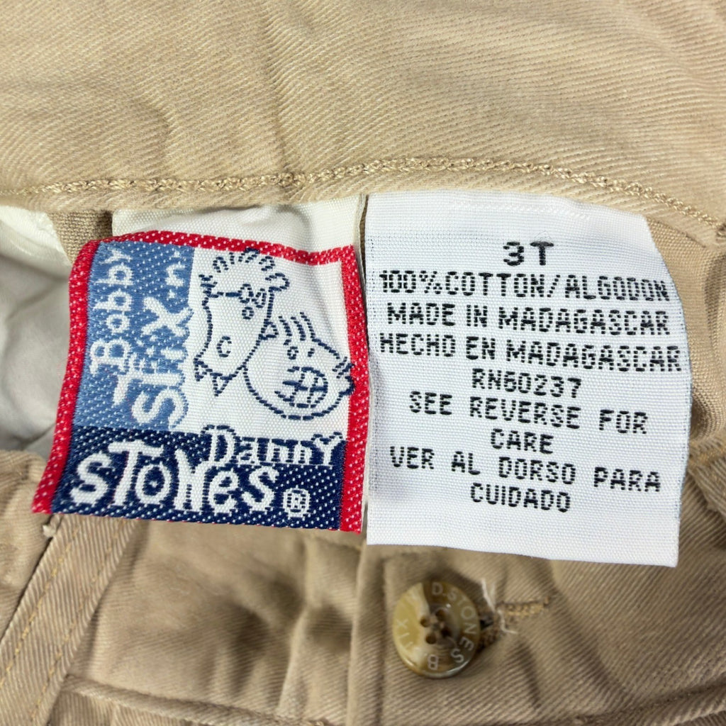 Bobby Stix Vintage 90s Chino Shorts Boys 3T Khaki Cotton NWT - take2supply