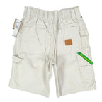 John Deere Y2K Carpenter Shorts Boys 6 Stone Cotton Canvas NWT Deadstock - take2supply