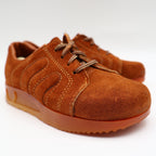 Walker Oxford Sneakers Kids 12 D Vintage 70s Rust Suede Platform Made in USA - take2supply