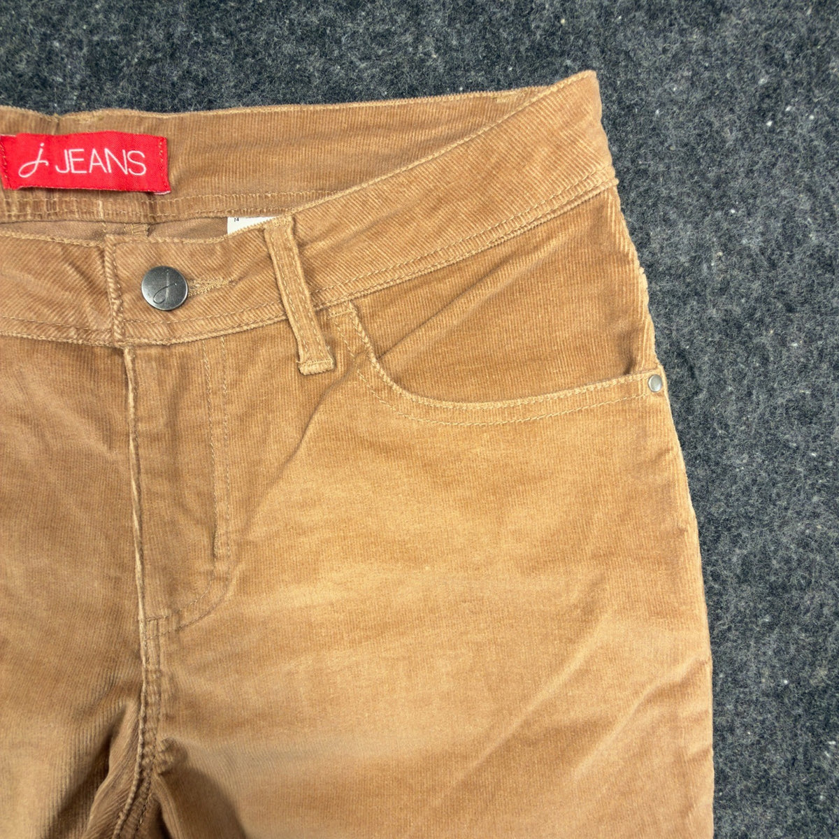 J Jeans Corduroy Flare Pants Womens 6 Tan Cotton Stretch NWT Deadstock - take2supply