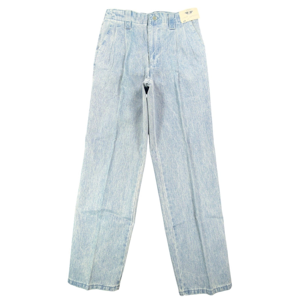 Dockers Vintage 90s Pleated Denim Pants Mens 30x32 Light Wash NWT Made in USA - take2supply