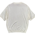 IRVINE PARK Mens XLG Cream Cable Knit Short Sleeve Sweater - take2supply