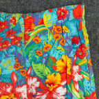 Vintage That's Me Shorts Womens 5/6 90s Hawaiian Tropical Floral Cotton NWT - take2supply