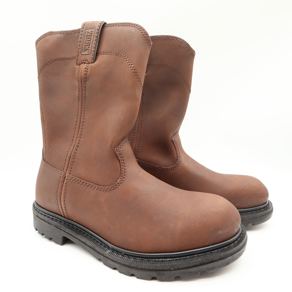 Worx Red Wing 5701 Steel Toe Work Boots Mens 7.5 Brown Leather New Deadstock - take2supply