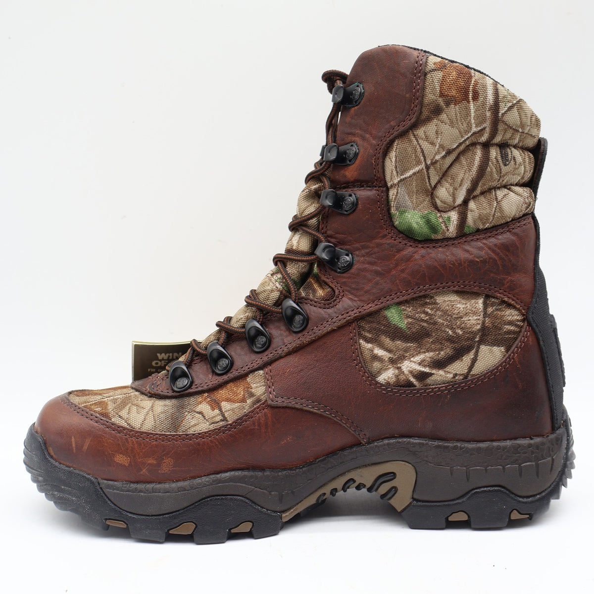 Rocky Lynx 400 SIQ Hunting Boots Mens 8.5 M Brown Leather Camo Thinsulate 7395 - take2supply