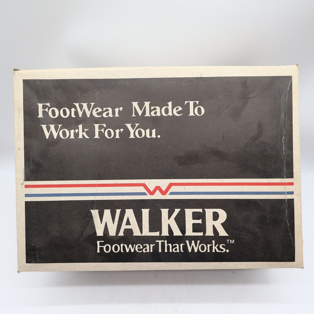 Walker Vintage 80s Work Boots Mens 3 E Tan Leather Deadstock New - take2supply