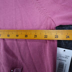 Southern Lady Petite PXL Pink Embellished Hooded Zip Cardigan Sweater NWT - take2supply
