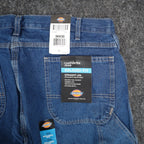 Dickies Carpenter Jeans Mens 36x30 Relaxed Fit Indigo Blue Cotton Workwear NWT - take2supply
