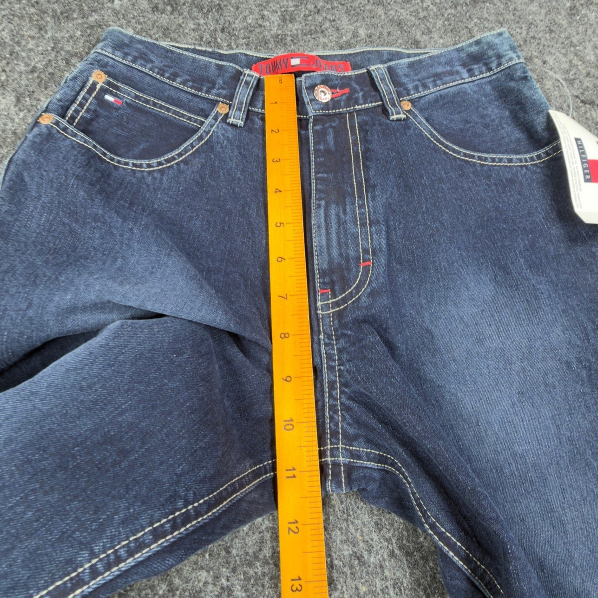 Tommy Jeans Freedom Fit Straight Leg Jeans Boys 18 Blue Cotton NWT Y2K - take2supply