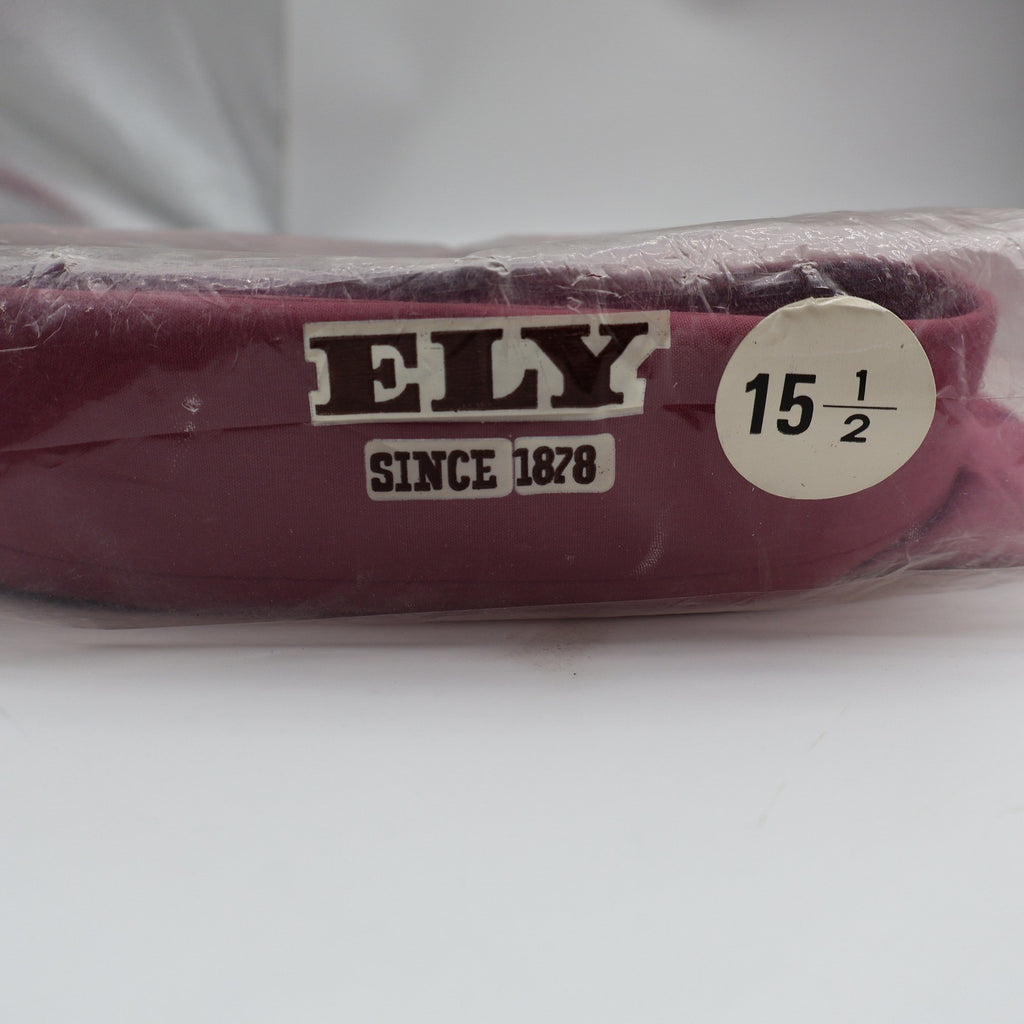 Ely Cattleman Western Shirt Mens 15.5 Vintage Burgundy Pearl Snap Half Sleeve - take2supply