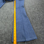 Maverick Vintage 70s Boot Flare Jeans Boys 16 Regular Blue Denim NWT Deadstock - take2supply