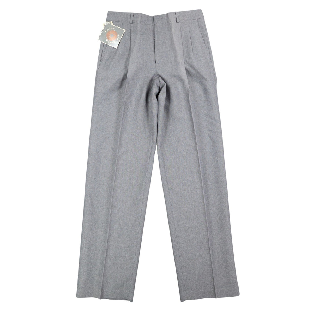 Levi's Travelers Dress Pants Mens 32x32 Vintage 80s Gray Wool Blend Pleated NWT - take2supply