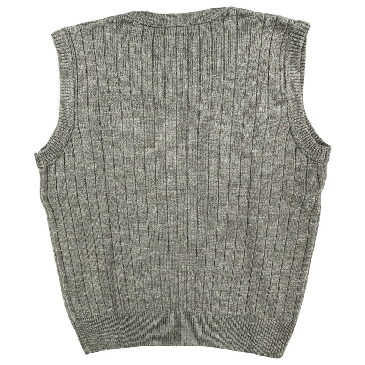 D'Avila Vintage Y2K Sweater Vest Mens Medium Gray Acrylic NWT C528 - take2supply
