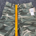 John Deere Carpenter Pants Boys Size 12 Y2K Camo Cotton Canvas Workwear NOS NWT - take2supply