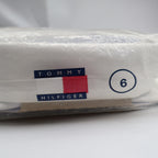 Tommy Hilfiger Shirt Boys 6 White Non Iron Cotton Long Sleeve Crest Cuff NWT - take2supply