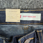 Levi's 505 Regular Straight Jeans Boys 14 Slim 25x27 Dark Wash Indigo Denim NWT - take2supply