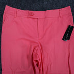 AGB Byer California Capri Pants Womens 10 Coral Cuffed Stretch NWT Deadstock - take2supply