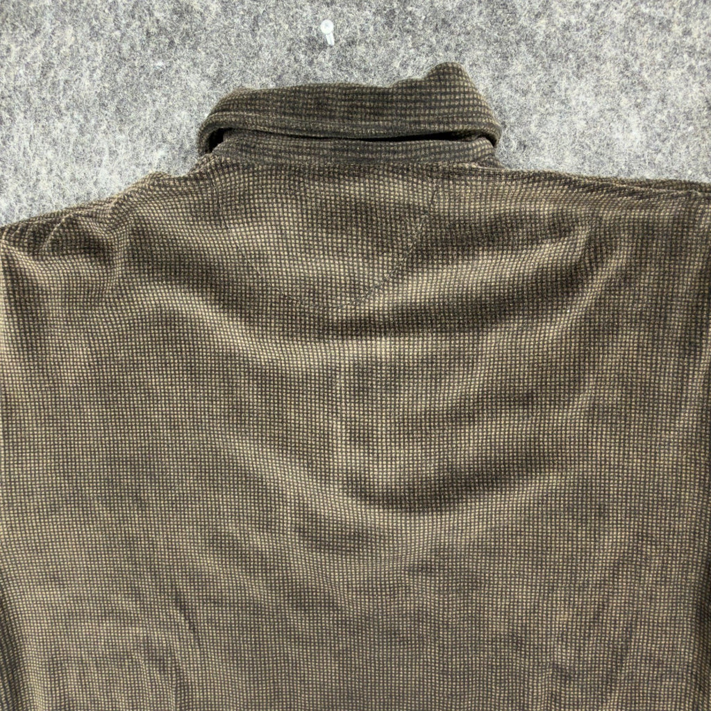 Paulo Avanti 90s Vintage Quarter Zip Pullover Mens Medium Brown Cotton Blend NWT - take2supply