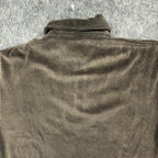 Paulo Avanti 90s Vintage Quarter Zip Pullover Mens Medium Brown Cotton Blend NWT - take2supply