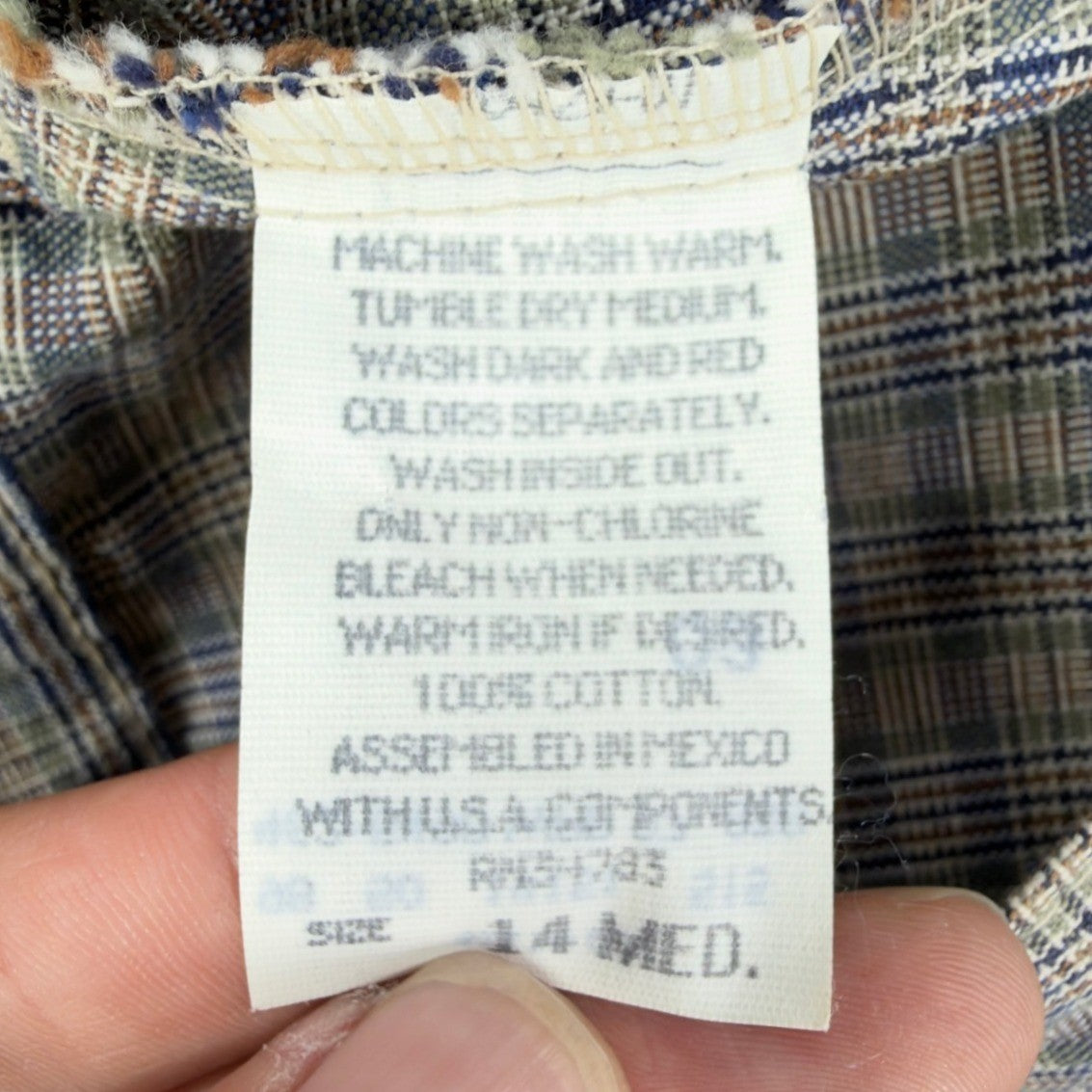 Vintage Lee Casuals Pleated Shorts Womens 14 Medium Plaid Cotton NWT 90s - take2supply