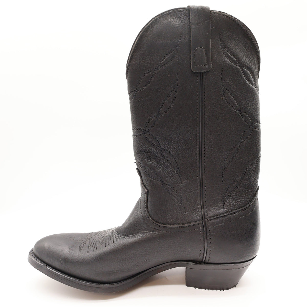Laredo 28-1801 Western Cowboy Boots Mens 11 Black Leather NWT Made in USA - take2supply