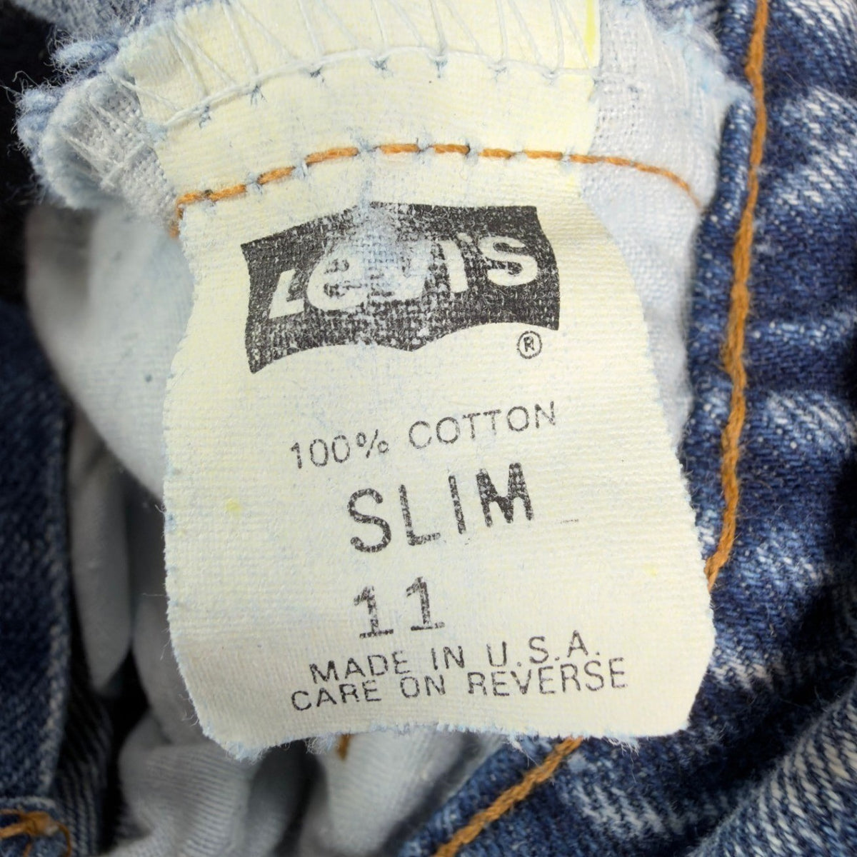 Levis 550 Jeans Boys 11 Slim Vintage 90s Light Acid Wash Denim Made in USA NWT - take2supply