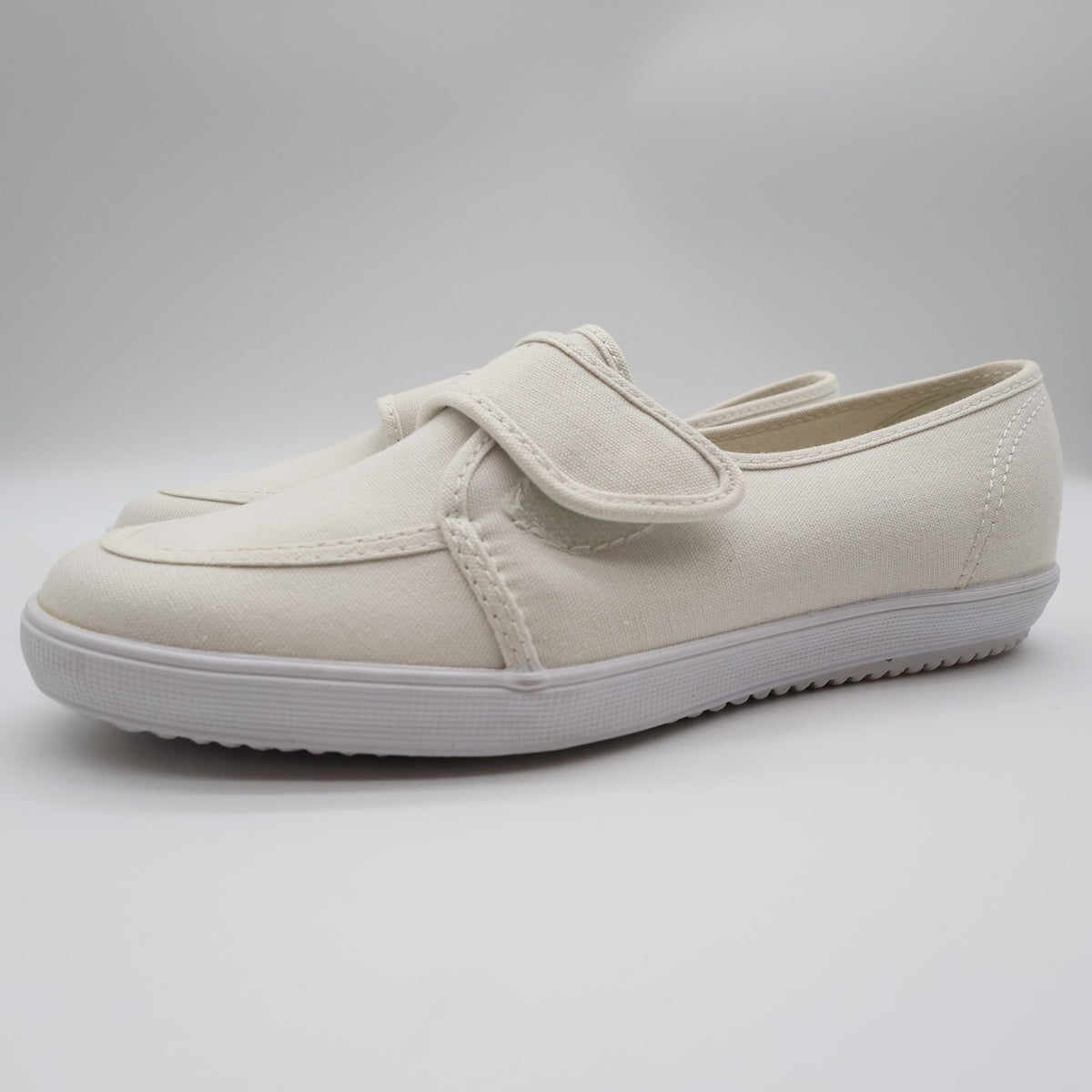 Grasshoppers Skipjack II White Canvas Shoes Womens 7.5 W Wide Hook Loop EF20000 - take2supply