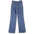 Maverick Straight Leg Jeans Boys 10 Reg Vintage 70s Blue Cotton Poly USA C951 - take2supply